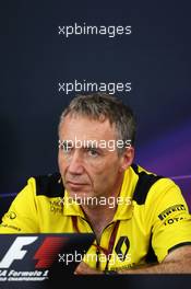Bob Bell (GBR) Renault Sport F1 Team Chief Technical Officer in the FIA Press Conference. 07.10.2016. Formula 1 World Championship, Rd 17, Japanese Grand Prix, Suzuka, Japan, Practice Day.