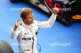 Race winner Nico Rosberg (GER) Mercedes AMG F1 celebrates in parc ferme. 09.10.2016. Formula 1 World Championship, Rd 17, Japanese Grand Prix, Suzuka, Japan, Race Day.