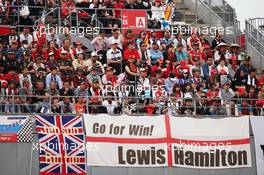 Fans in the grandstand. 09.10.2016. Formula 1 World Championship, Rd 17, Japanese Grand Prix, Suzuka, Japan, Race Day.