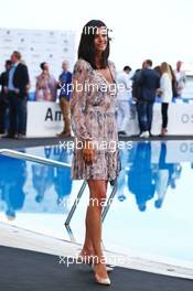 Karen Minier (BEL), wife of David Coulthard (GBR) Red Bull Racing and Scuderia Toro Advisor / Channel 4 F1 Commentator, at the Amber Lounge Fashion Show. 27.05.2016. Formula 1 World Championship, Rd 6, Monaco Grand Prix, Monte Carlo, Monaco, Friday.