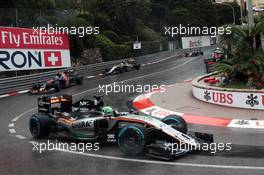 Nico Hulkenberg (GER) Sahara Force India F1 VJM09. 29.05.2015. Formula 1 World Championship, Rd 6, Monaco Grand Prix, Monte Carlo, Monaco, Race Day.