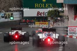Kimi Raikkonen (FIN) Ferrari SF16-H runs wide and breaks his front wing. 29.05.2015. Formula 1 World Championship, Rd 6, Monaco Grand Prix, Monte Carlo, Monaco, Race Day.