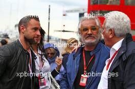 Philipp Plein (GER) Fashion Designer Flavio Briatore (ITA). 29.05.2015. Formula 1 World Championship, Rd 6, Monaco Grand Prix, Monte Carlo, Monaco, Race Day.