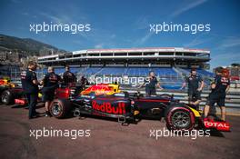 Red Bull Racing RB12 in the pit lane. 25.05.2016. Formula 1 World Championship, Rd 6, Monaco Grand Prix, Monte Carlo, Monaco, Preparation Day.