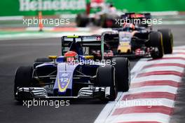 Felipe Nasr (BRA) Sauber C35. 30.10.2016. Formula 1 World Championship, Rd 19, Mexican Grand Prix, Mexico City, Mexico, Race Day.