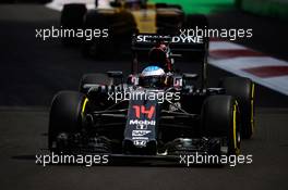 Fernando Alonso (ESP) McLaren MP4-31. 30.10.2016. Formula 1 World Championship, Rd 19, Mexican Grand Prix, Mexico City, Mexico, Race Day.