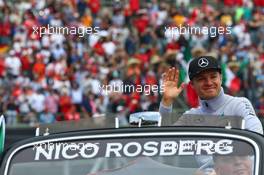 Nico Rosberg (GER) Mercedes AMG F1 on the drivers parade. 30.10.2016. Formula 1 World Championship, Rd 19, Mexican Grand Prix, Mexico City, Mexico, Race Day.