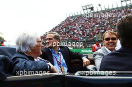 Bernie Ecclestone (GBR) on the drivers parade. 30.10.2016. Formula 1 World Championship, Rd 19, Mexican Grand Prix, Mexico City, Mexico, Race Day.