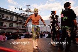 Mexican wrestler. 27.10.2016. Formula 1 World Championship, Rd 19, Mexican Grand Prix, Mexico City, Mexico, Preparation Day.