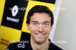Jolyon Palmer (GBR) Renault Sport Formula 1 Team. 03.02.2016. Renault Sport Formula One Team RS16 Launch, Renault Technocentre, Paris, France.