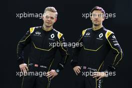 (L to R): Kevin Magnussen (DEN) Renault Sport Formula One Team with Jolyon Palmer (GBR) Renault Sport Formula One Team. 03.02.2016. Renault Sport Formula One Team RS16 Launch, Renault Technocentre, Paris, France.