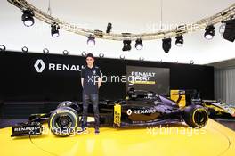 Esteban Ocon (FRA) Renault Sport Formula 1 Team Test Driver. 03.02.2016. Renault Sport Formula One Team RS16 Launch, Renault Technocentre, Paris, France.