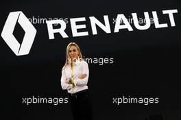 Carmen Jorda (ESP) Renault Sport Formula One Team Development Driver. 03.02.2016. Renault Sport Formula One Team RS16 Launch, Renault Technocentre, Paris, France.