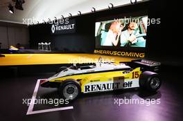 The 1982 Renault RE30B 03.02.2016. Renault Sport Formula One Team RS16 Launch, Renault Technocentre, Paris, France.