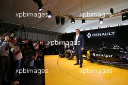 Carlos Ghosn (FRA) Chairman of Renault. 03.02.2016. Renault Sport Formula One Team RS16 Launch, Renault Technocentre, Paris, France.