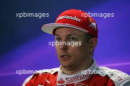 Kimi Raikkonen (FIN) Ferrari in the FIA Press Conference. 01.05.2016. Formula 1 World Championship, Rd 4, Russian Grand Prix, Sochi Autodrom, Sochi, Russia, Race Day.