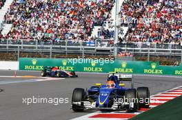 Felipe Nasr (BRA) Sauber C35. 01.05.2016. Formula 1 World Championship, Rd 4, Russian Grand Prix, Sochi Autodrom, Sochi, Russia, Race Day.