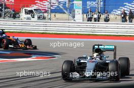 Lewis Hamilton (GBR) Mercedes AMG F1 W07 Hybrid. 01.05.2016. Formula 1 World Championship, Rd 4, Russian Grand Prix, Sochi Autodrom, Sochi, Russia, Race Day.