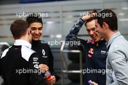 (L to R): Stoffel Vandoorne (BEL) McLaren Test and Reserve Driver with Esteban Ocon (FRA) Renault Sport F1 Team Test Driver; Pierre Gasly (FRA) Red Bull Racing Third Driver; and Alexander Rossi (USA) Manor Racing Rerserve Driver. 30.04.2016. Formula 1 World Championship, Rd 4, Russian Grand Prix, Sochi Autodrom, Sochi, Russia, Qualifying Day.