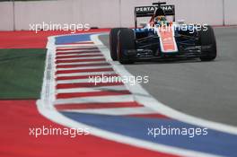 Pascal Wehrlein (GER) Manor Racing MRT05. 30.04.2016. Formula 1 World Championship, Rd 4, Russian Grand Prix, Sochi Autodrom, Sochi, Russia, Qualifying Day.