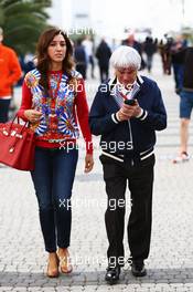 Bernie Ecclestone (GBR) with his wife Fabiana Flosi (BRA). 30.04.2016. Formula 1 World Championship, Rd 4, Russian Grand Prix, Sochi Autodrom, Sochi, Russia, Qualifying Day.