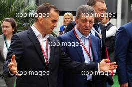 Dmitry Kozak (RUS) Russian Deputy Prime Minister (Right). 30.04.2016. Formula 1 World Championship, Rd 4, Russian Grand Prix, Sochi Autodrom, Sochi, Russia, Qualifying Day.