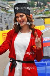 Grid girl. 01.05.2016. Formula 1 World Championship, Rd 4, Russian Grand Prix, Sochi Autodrom, Sochi, Russia, Race Day.