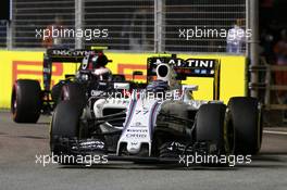 Valtteri Bottas (FIN) Williams FW38. 18.09.2016. Formula 1 World Championship, Rd 15, Singapore Grand Prix, Marina Bay Street Circuit, Singapore, Race Day.
