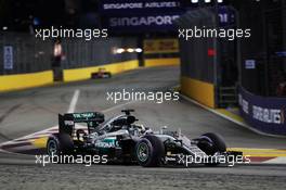 Lewis Hamilton (GBR) Mercedes AMG F1 W07 Hybrid. 18.09.2016. Formula 1 World Championship, Rd 15, Singapore Grand Prix, Marina Bay Street Circuit, Singapore, Race Day.