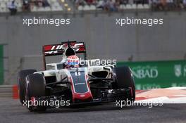 Romain Grosjean (FRA) Haas F1 Team VF-16. 26.11.2016. Formula 1 World Championship, Rd 21, Abu Dhabi Grand Prix, Yas Marina Circuit, Abu Dhabi, Qualifying Day.