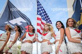 Grid girls 23.10.2016. Formula 1 World Championship, Rd 18, United States Grand Prix, Austin, Texas, USA, Race Day.
