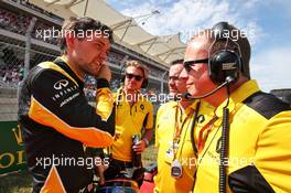 Jolyon Palmer (GBR) Renault Sport F1 Team on the grid. 23.10.2016. Formula 1 World Championship, Rd 18, United States Grand Prix, Austin, Texas, USA, Race Day.