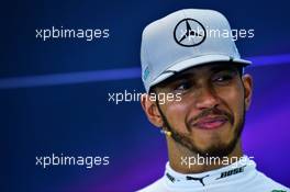 Lewis Hamilton (GBR) Mercedes AMG F1 in the FIA Press Conference. 23.10.2016. Formula 1 World Championship, Rd 18, United States Grand Prix, Austin, Texas, USA, Race Day.