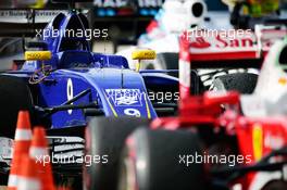 Sauber C35 in parc ferme. 23.10.2016. Formula 1 World Championship, Rd 18, United States Grand Prix, Austin, Texas, USA, Race Day.