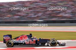 Daniil Kvyat (RUS) Scuderia Toro Rosso STR11. 23.10.2016. Formula 1 World Championship, Rd 18, United States Grand Prix, Austin, Texas, USA, Race Day.