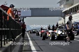 pit lane, Arjun Maini (IND) ThreeBond with T-Sport Dallara F312 – ThreeBond,  23.04.2016. FIA F3 European Championship 2016, Round 2, Race 2, Hungaroring, Hungary