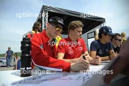 autograph session, Maximilian Günther (GER) Prema Powerteam Dallara F312 – Mercedes-Benz,  23.04.2016. FIA F3 European Championship 2016, Round 2, Race 2, Hungaroring, Hungary