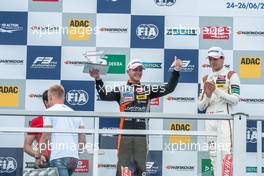 podium, Anthoine Hubert (FRA) Van Amersfoort Racing Dallara F312 - Mercedes-Benz,  26.06.2016. FIA F3 European Championship 2016, Round 5, Race 3, Norisring, Germany