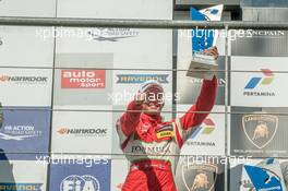 Podium, Mikkel Jensen (DNK) kfzteile24 Mücke Motorsport Dallara F312 - Mercedes-Benz,  29.07.2016. FIA F3 European Championship 2016, Round 7, Race 2, Spa, Belgium