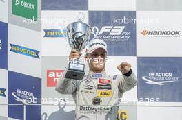Podium, Maximilian Günther (GER) Prema Powerteam Dallara F312 - Mercedes-Benz, 10.09.2016. FIA F3 European Championship 2016, Round 8, Race 1, Nuerburgring, Germany