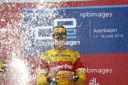 Race 2,  Antonio Giovinazzi (ITA) PREMA Racing race winner 19.06.2016. GP2 Series, Rd 3, Baku, Azerbaijan, Sunday.