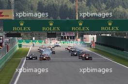 The start of the race. 27.08.2016. GP2 Series, Rd 8, Spa-Francorchamps, Belgium, Saturday.