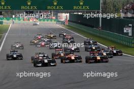 Race 1, Start of the race 27.08.2016. GP2 Series, Rd 8, Spa-Francorchamps, Belgium, Saturday.