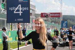 Race 1, Grid Girls 27.08.2016. GP2 Series, Rd 8, Spa-Francorchamps, Belgium, Saturday.