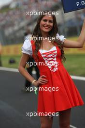 Race 1, Grid Girl 23.07.2016. GP2 Series, Rd 6, Budapest, Hungary, Saturday.