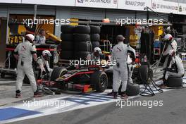 Race 1, Pit stop, Arthur Pic (FRA) Rapax 03.09.2016. GP2 Series, Rd 9, Monza, Italy, Saturday.