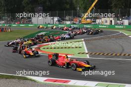 Race 2, Start of the race 04.09.2016. GP2 Series, Rd 9, Monza, Italy, Sunday.