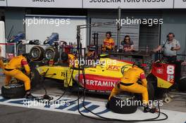Race 1, Pit stop, Sean Gelael (INA) Pertamina Campos Racing 03.09.2016. GP2 Series, Rd 9, Monza, Italy, Saturday.