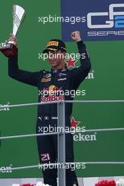 Race 2, 2nd position Pierre Gasly (FRA) PREMA Racing 04.09.2016. GP2 Series, Rd 9, Monza, Italy, Sunday.