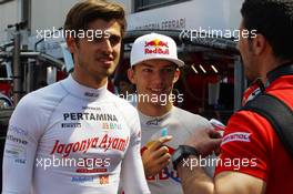 Race 2,  Antonio Giovinazzi (ITA) PREMA Racing and Pierre Gasly (FRA) PREMA Racing 28.05.2016. GP2 Series, Rd 2, Monte Carlo, Monaco, Saturday.